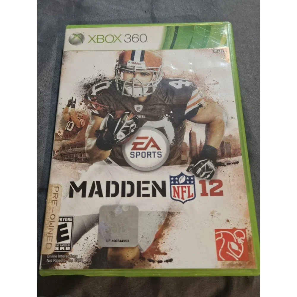 Madden NFL 12 EA Sports Microsoft‎ Xbox 360 Football Game Peyton Hillis Cover